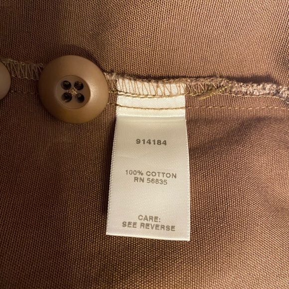 Cabela’s brown button down jacket size Medium  100% cotton - Picture 4 of 4